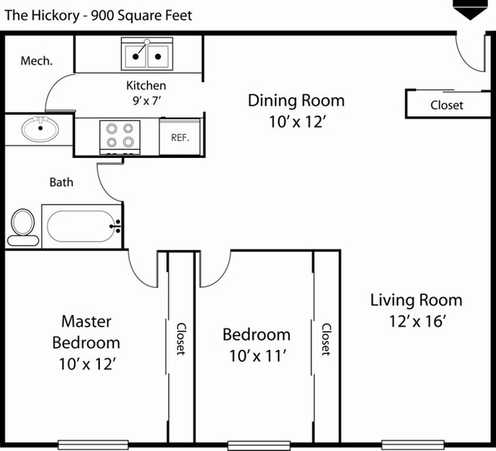 The Hickory Floor Plan Image